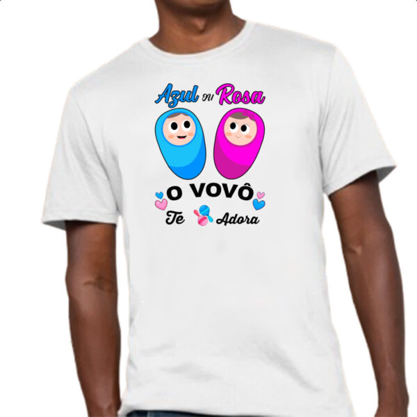 Camiseta Unissex Cha Revelacao o Vovo te adora - Imagem 4