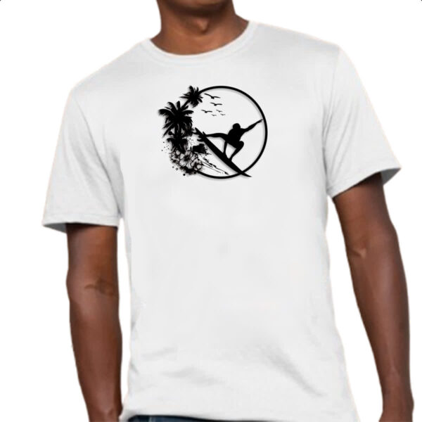 Camiseta Unissex Surf Noir Design - Imagem 4