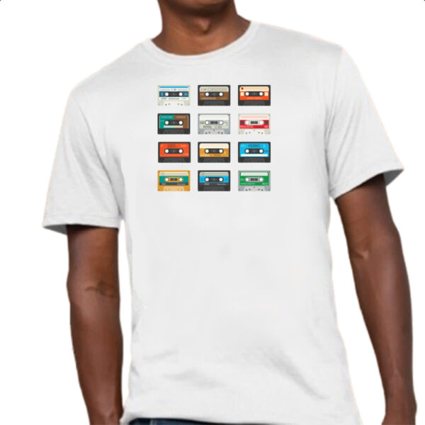 Camiseta Unissex Tapes Fitas K7 Vintage - Imagem 4