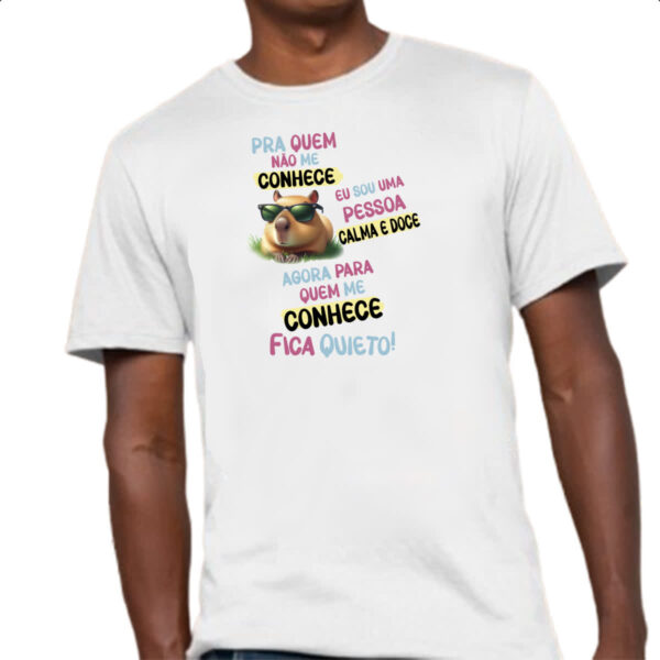 Camiseta Unissex Capivara me conhece - Imagem 4