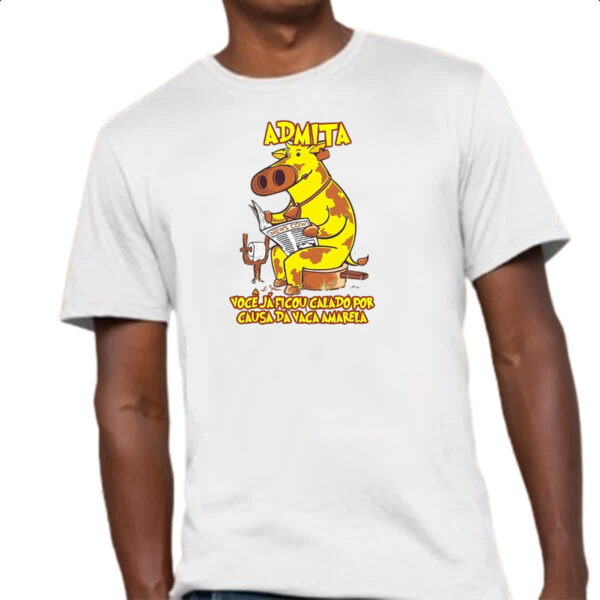 Camiseta Unissex Calado pela vaca amarela - Imagem 4