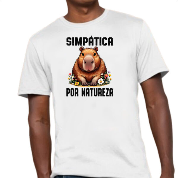 Camiseta Unissex Capivara Simpatica por Natureza - Imagem 4