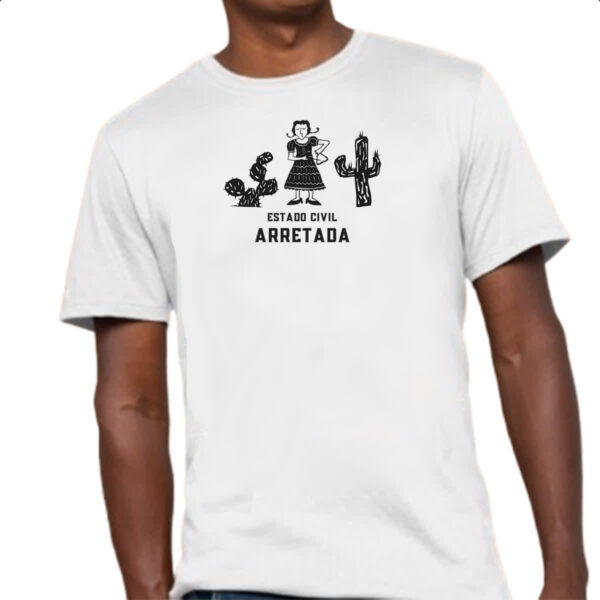 Camiseta Unissex Estado Civil Arretada - Imagem 4