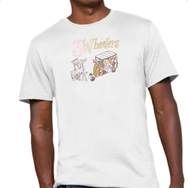 Camiseta Unissex 3 Wheelers for work - Imagem 4