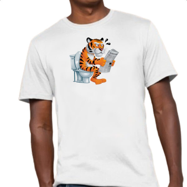 Camiseta Unissex Tigre na sala de forca - Imagem 4