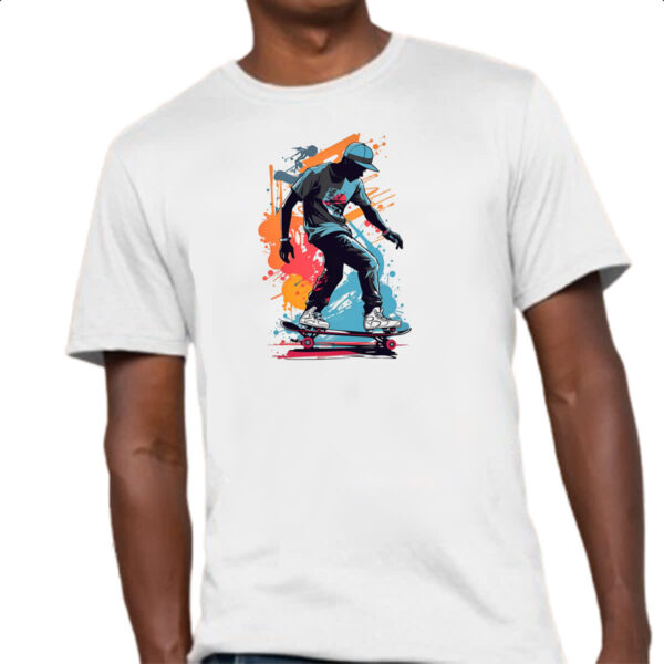 Camiseta Unissex Street Skate Art Splash - Imagem 4