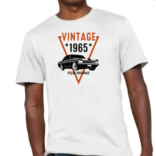 Camiseta Unissex Vintage Pecas Originais 1965 - Imagem 4
