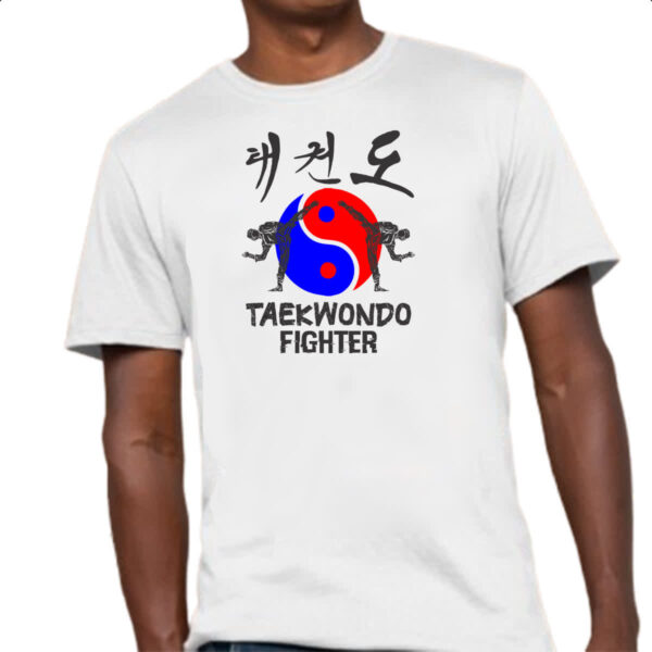 Camiseta Unissex Taekwondo Fighter Yin-Yang - Imagem 4