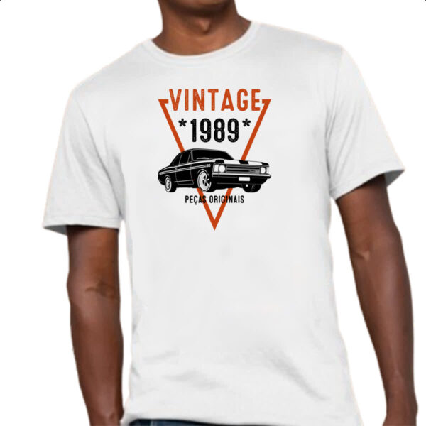 Camiseta Unissex Vintage Pecas Originais 1989 - Imagem 4