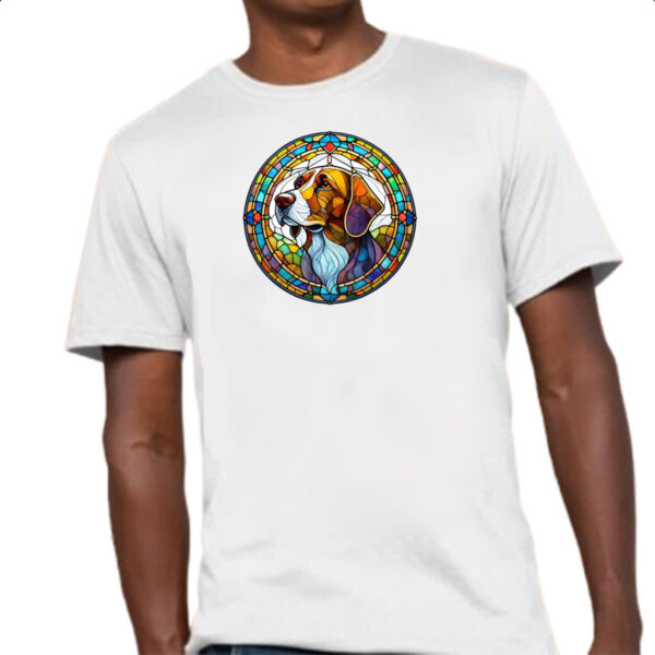 Camiseta Unissex Vitral Cachorro - Imagem 4