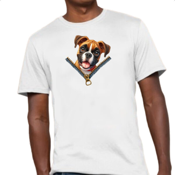 Camiseta Unissex Boxer no Ziper - Imagem 4