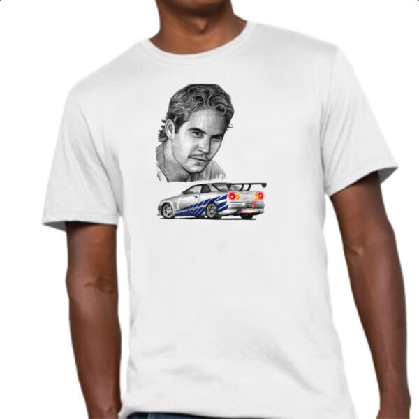 Camiseta Unissex Brian Skyline GTR Grafite - Imagem 4