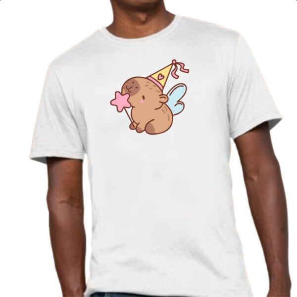 Camiseta Unissex Capivara Fada - Imagem 4