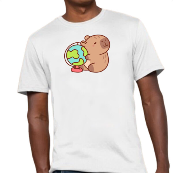Camiseta Unissex Capivara Globo - Imagem 4