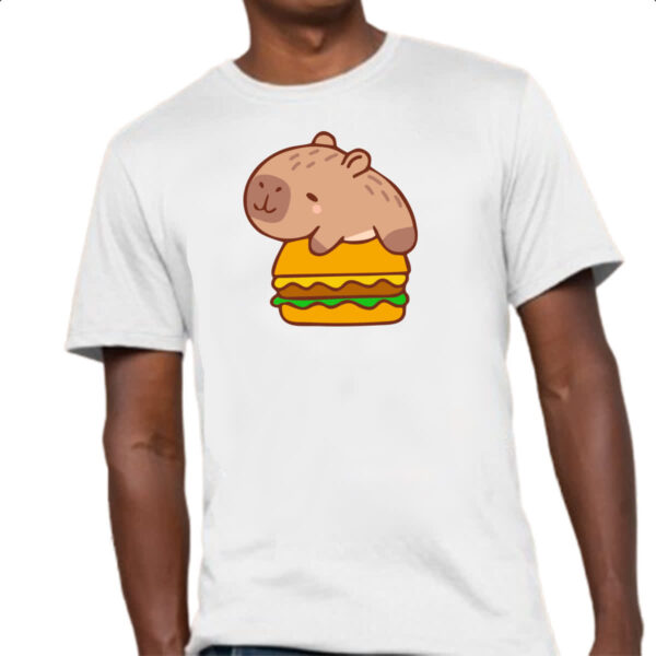 Camiseta Unissex Capivara Hamburguer - Imagem 4