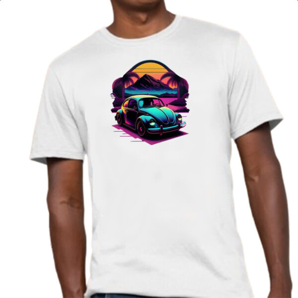 Camiseta Unissex Fusca Sunset Art - Imagem 4