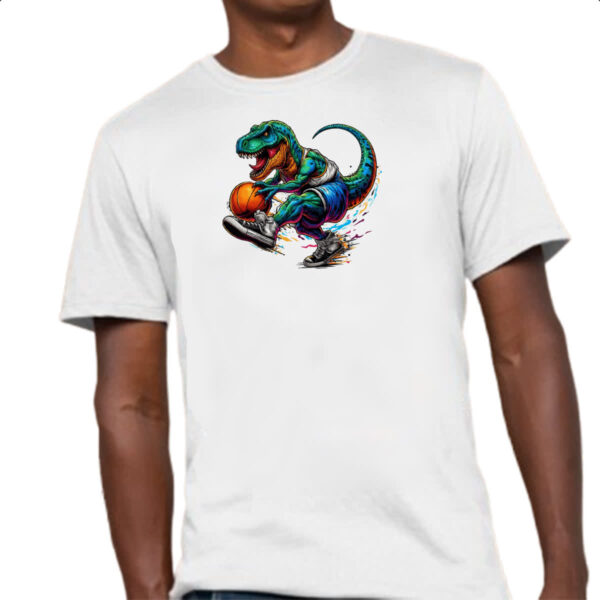 Camiseta Unissex T-Rex Basketball - Imagem 4