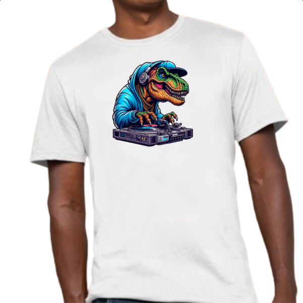 Camiseta Unissex T-Rex DJ - Imagem 4