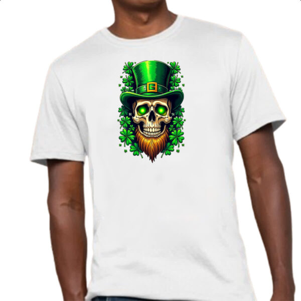 Camiseta Unissex Skull Leprechaun - Imagem 4