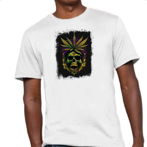 Camiseta Unissex Skull Erva Medicinal - Imagem 4
