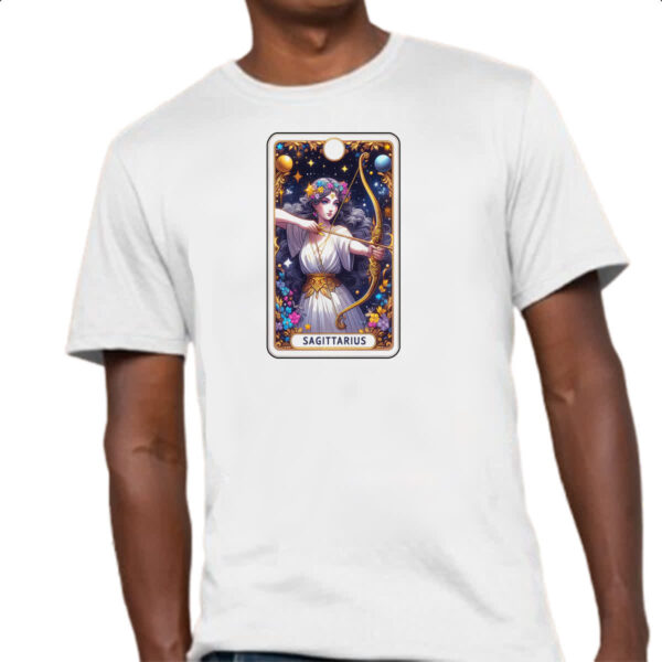 Camiseta Unissex Signo Carta Taro Sagitario - Imagem 4