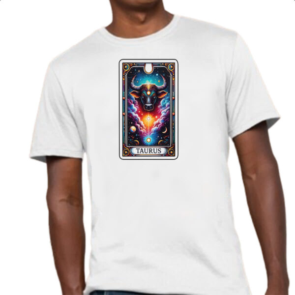 Camiseta Unissex Signo Carta Taro Touro - Imagem 4