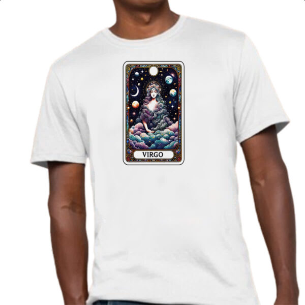 Camiseta Unissex Signo Carta Taro Virgem - Imagem 4