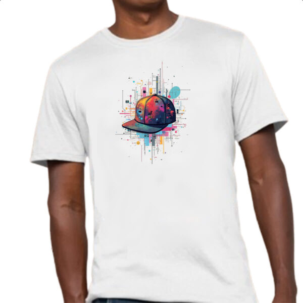 Camiseta Unissex Bone arte psicodelica - Imagem 4
