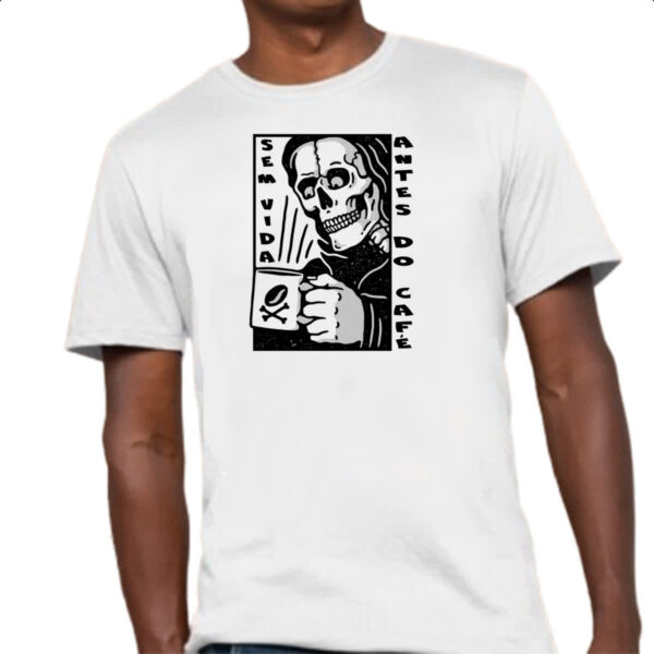 Camiseta Unissex Sem vida antes do cafe - Imagem 4