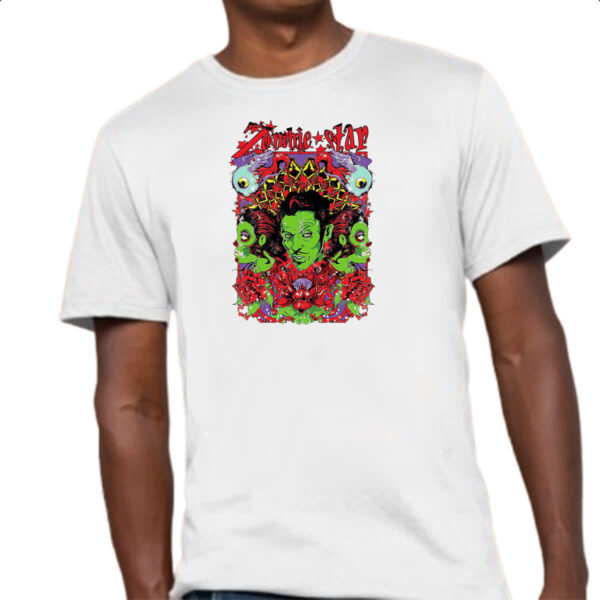 Camiseta Unissex Zombie star 1 - Imagem 4