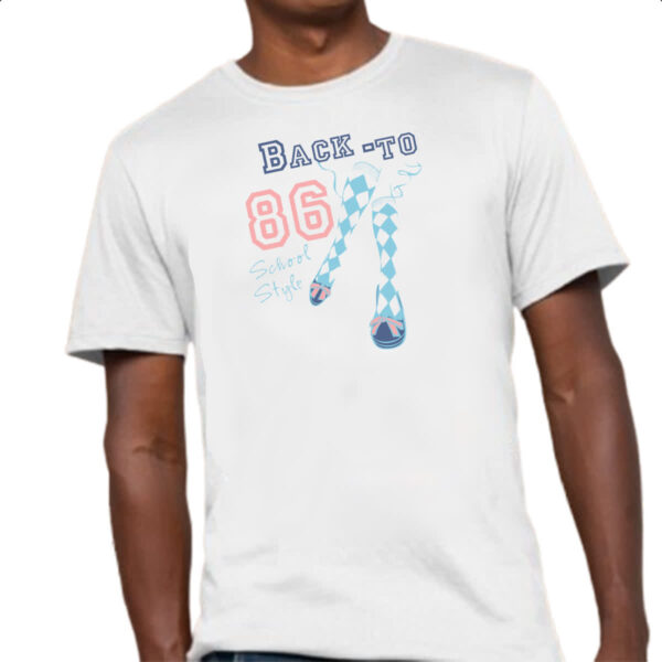 Camiseta Unissex Back to 86 School Style - Imagem 4