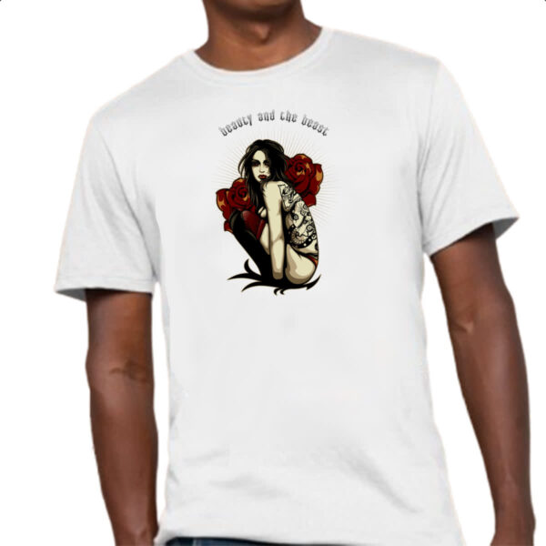 Camiseta Unissex Beauty and the beast - Imagem 4