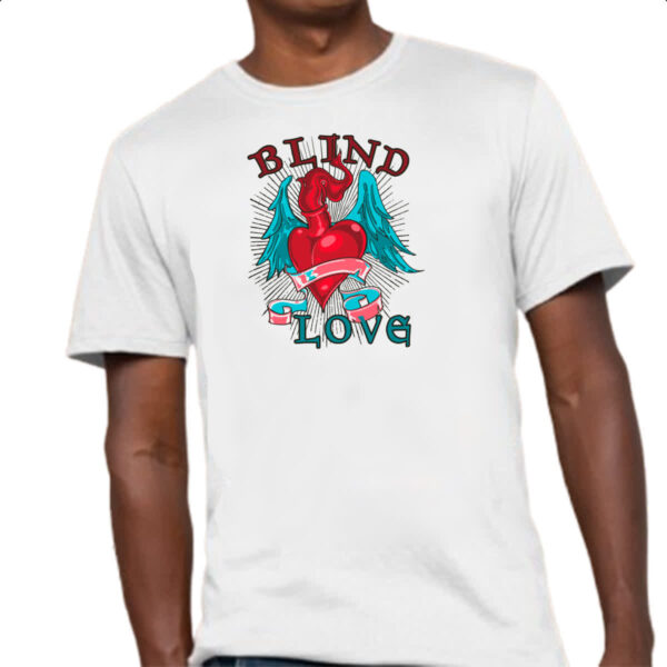 Camiseta Unissex Blind love - Imagem 4