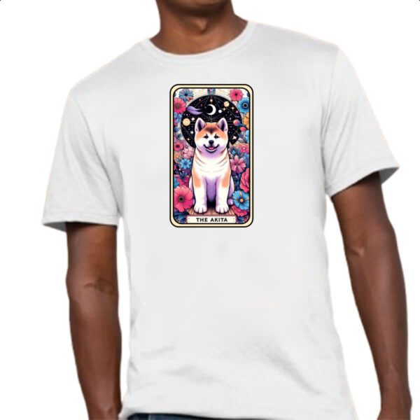 Camiseta Unissex Taro cachorro Akita - Imagem 4