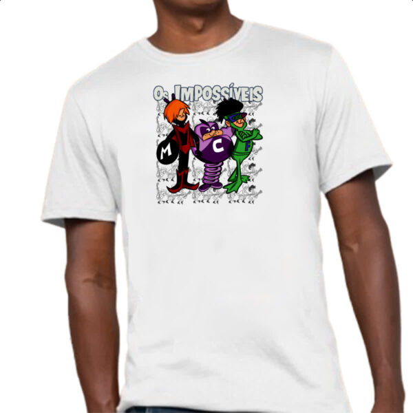 Camiseta Unissex Nostalgia Os impossiveis fundo grafite - Imagem 4