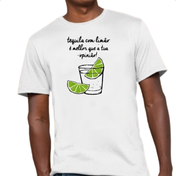 Camiseta Unissex Tequila com limao opniao - Imagem 4