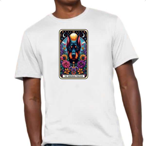 Camiseta Unissex Taro cachorro Doberman - Imagem 4