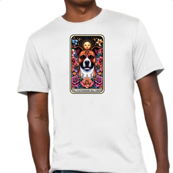 Camiseta Unissex Taro cachorro staffbull - Imagem 4