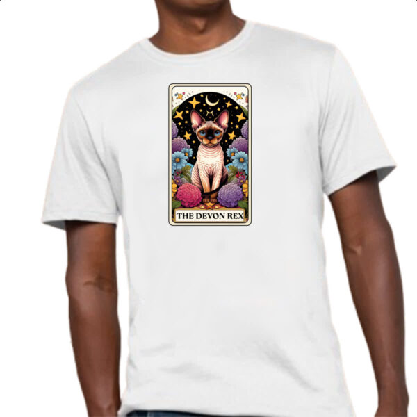 Camiseta Unissex Taro gato Devon Rex - Imagem 4