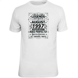 Camiseta Unissex Legends Were Born AGO-1997