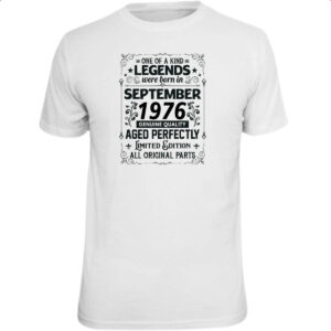 Camiseta Unissex Legends Were Born SET-1976