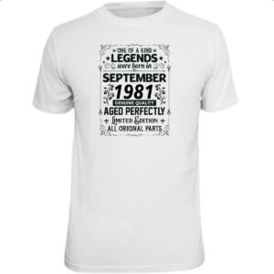 Camiseta Unissex Legends Were Born SET-1981