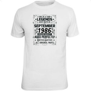 Camiseta Unissex Legends Were Born SET-1986