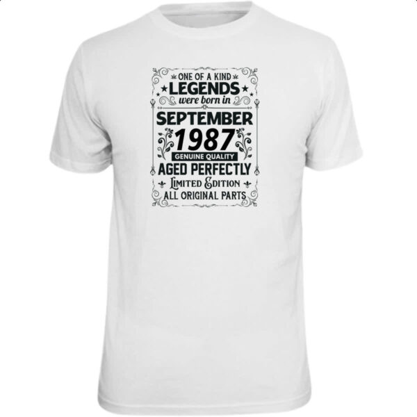 Camiseta Unissex Legends Were Born SET-1987