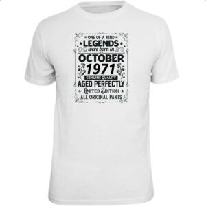 Camiseta Unissex Legends Were Born OUT-1971