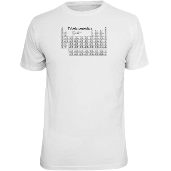 Camiseta Unissex Tabela periodica