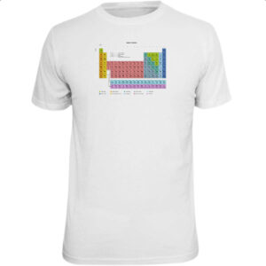 Camiseta Unissex Tabela periodica colorida