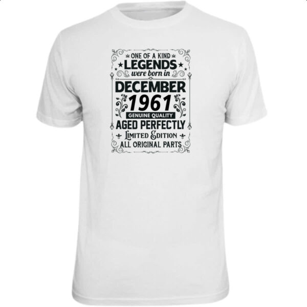 Camiseta Unissex Legends Were Born DEZ-1961