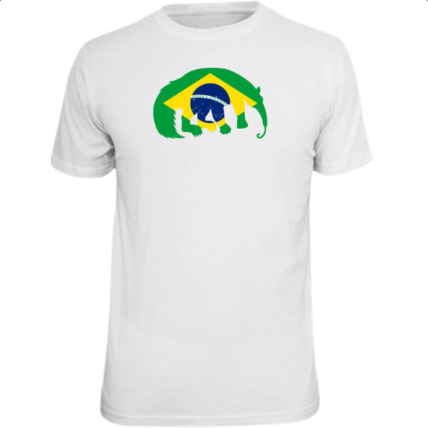 Camiseta Unissex Tamandua Bandeira Fauna Brasileira