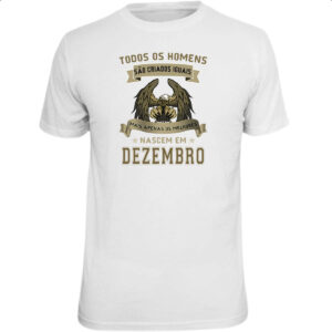 Camiseta Unissex Homem Lenda Aguia Dezembro